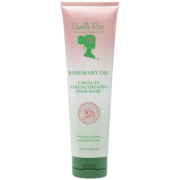 Camille Rose - Rosemary Oil Hair Mask (8.5 fl oz) Stimulates Growth, Improves Circulation, Soothes Scalp, Nourishes & Strengthens Hair, for All Textures
