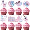 24 Pcs Popular Happy Birthday Era's Party Decorations Cupcake Toppers, Super Star Birthday Party Cake Decorations for Fans Celebration Party, Guitar Themed Party Supplies for Girls Night