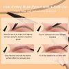 Microblading Eyebrow Pen (Brown), 3D Waterproof Microblading Eyebrow Pen with 4 Fork Tip Tattoo, 2024 New Long-Lasting Natural Eyebrow Pencil, Advanced Professional Hair-Like Brow Pen for Women