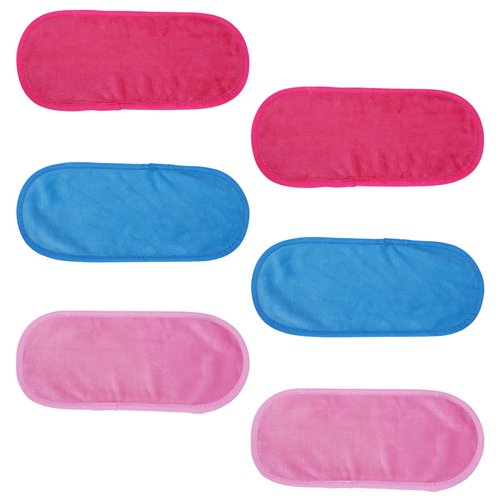 YEEPSYS Makeup Remove Face Towels,Reusable Makeup Remover cloths,Microfiber Cleansing Towel for Face, Mascara, Eyeliner, Foundation, Lipstick (Mixed color-6PC)