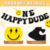 Tellingyou One Happy Dude Banner One Happy Dude 1st Birthday Party Decorations First Birthday Party Decor Hippie First Birthday Banner for Baby Shower Birthday Hippie Party Decoration Supplies
