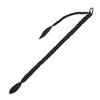 34 Inch Black Long Braided Ponytail Extension with Hair Tie Straight Wrap Around Hair Extensions DIY Pre Stretched Natural Soft Synthetic Hair Piece for Women (MW-1#)