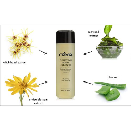 Raya Purifying Body Cleanser 8 oz (S-101) | Gentle Body Wash | Softens and Nourishes | Can Be Used as a Conditioning Hair and Scalp Shampoo | Great for All Skin