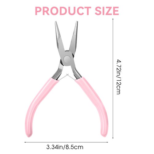 Needle Nose Pliers 5 Inch Long with Side Cutters, Chain Nose Pliers for Jewelry Making, Craft Pliers Small Needle Nose Pliers Mini, Long Needle Nose Pliers for Electronics and Working In Tight Areas