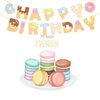 Donut Happy Birthday Banner,Donut Party Supplies,Donut Party Decorations,Donut Garland Bunting Banner for Girls,Boys,Kids Home,Classroom,Baby Showers Decoration