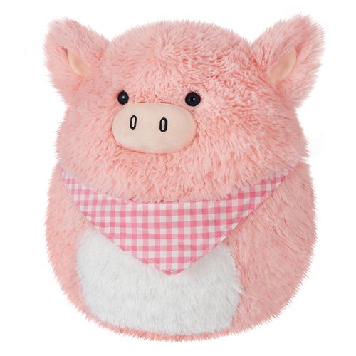 SuzziPals 13 inch Stuffed Pig Plush Pillows, Pink Pig Stuffed Animals, Cute Pillows for Squish, Kawaii Pig Plushies Pillow Pig Decor, Pig Throw Pillow Plush Toys, Pig Gifts Birthday Gifts