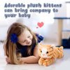 Harrycle 3 Pcs 9 Inch Cat Stuffed Animal Plush Cat Cute Stuffed Cat Plush Toys Small Cat Stuffed Animal Sleeping Gifts for Boys Girls Pet Christmas Party Favors Supplies Decoration