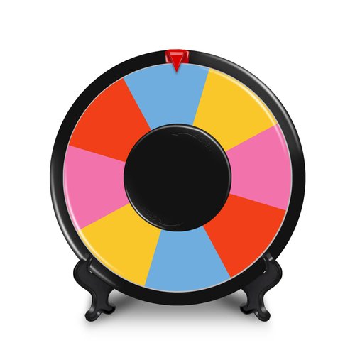 AMXZEA 8 Inch Table Spinning Wheel,Double-Sided 8/16 Slot Color Prize Wheel,Dry Erase Spin Wheel for Fortune Spinning Game,Trade Show, Holiday Activities,Party Pub,Home Education