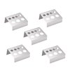 Tattoo Ink Cup Holder,New Star Tattoo 5pcs 7 Holes Stainless Steel Tattoo Pigment Ink Cup Caps Holder Stand Pigment Cup Cap Container Holder Stand for Tattoo Machine Supply