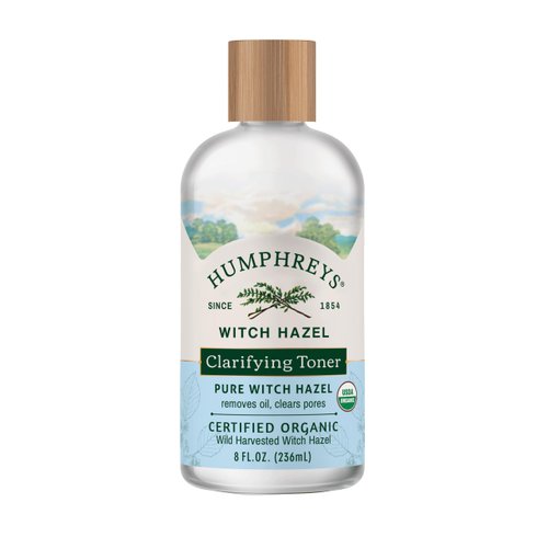 Humphreys Clarify Witch Hazel Organic Toner, Clear, 8 Oz ( Pack of 1)