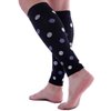 Doc Miller Calf Compression Sleeve Men & Women 20-30mmHg Polka Dots Shin Splints, Varicose Vein & Calf Pain Relief