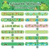 Lcnjscgo 48 PCS Frog Slap Bracelets Party Favors, Frog Wristbands Bracelets Goodie Bag Fillers for Frog Birthday Party Decorations Supplies Gifts for Kids Boys Girls Classroom Rewards