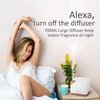 ASAKUKI Smart WiFi Essential Oil Aromatherapy Diffuser, Easy Connect with Alexa and Google Home Phone App Voice Control 700ml Ultrasonic Diffuser, Create Schedules 7 LED Colors Humidifier