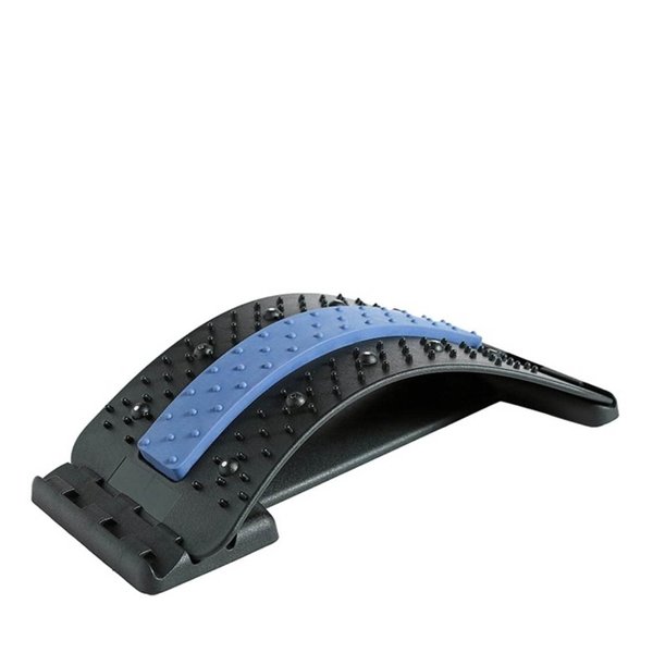 Lumbar Support Stretcher, Back Stretcher/Back Cracker, Multi-Level Back Massager/Stretcher, Exercise Muscle, Durable, 4 Levels Spine Board Pilates, Posture Corrector(Blue)