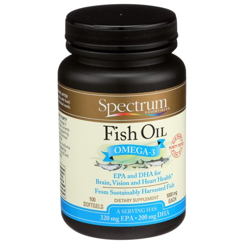 Spectrum Essentials Fish Oil, 1000 mg, 100 Softgels