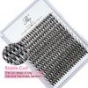 Riya Lash Clusters DIY Eyelash Extensions 240pcs D Curl Clusters Lashes 30D 40D LASH Volume Individual Lashes Eyelash Clusters Extensions Wispy Lashes Cluster DIY at Home (30D，Mixed）