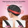 Cordless Deep Conditioning Heat Cap - Safe, Microwavable Heat Cap for Steaming, Heat Therapy for Hair, Flaxseed Seed Interior for Maximum Heat Retention (Black)