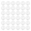 AUEAR, 50 Pack Translucent Small Round Capsules 1.1 Inch Vending Machine Capsules Empty Plastic Gumball Machine Containers for Party Favor Prize