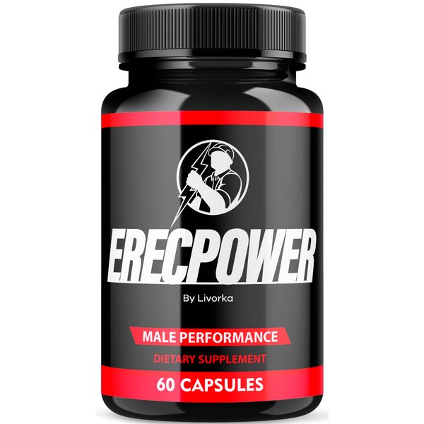 LIVORKA Erecpower Multivitamin Male Performance Capsules for Mens Health, Advanced Formula - 60 Capsules for 1 Month