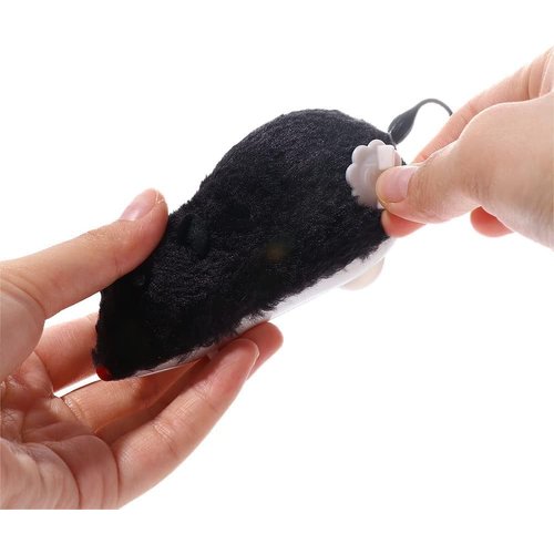 1 Pc Random Color Furry Mice Cat Toy Wind Up Toys Realistic Mouse Toys Funny Moving Toys, Cat Mice and Animals Toys Interactive Play Mouse Toy for Cat Kitten