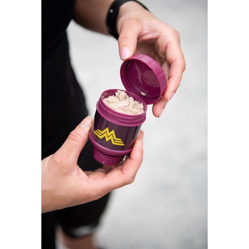 Justice League Protein Powder Storage Container 50g Protein Shaker Bottle Funnel – 110ml BPA Free Wonder Woman Gifts DC Comics Protein Shakes Bottle Storage for Women