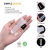 AMORIX 50PCS Lip Gloss Tubes 5ml Black Cap Lip Gloss Containers Empty Lip Balm Tubes Refillable Cosmetic Squeeze Lipgloss Tubes + 2 x 20ml Syringes Tag Labels for DIY Lip Gloss Base Glitter