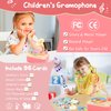 Toddler Phonograph with 96 Learning Cards, Story and Music Player for Kids, Kids Gramophone, Toddler Record Player for Boys and Girls, Children's Story Machine for Kids