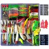 INDELITE 275 Pcs Fishing Lure Kit Tackle Box Set Universal for Fresh and Saltwater with Lures and Jigs Fishing Enthusiasts