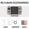 RG CubeXX Retro Handheld Game Console with 3.95-inch IPS Screen RGB Lighting 64G TF Card Linux System and 3800mAh Battery Supports 5G WiFi Bluetooth 4.2 Grey