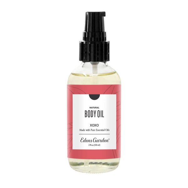 Edens Garden XOXO Bath & Body Oil – Romantic Floral Blend with Pure Essential Oils & Vitamin E for Smooth, Hydrated Skin – Aromatherapy Moisturizer for Date Night & Sensual Massage, 2 fl oz (59 ml)