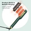 Mudiltha Hair Straightener Brush, Green, Ionic Technology with Negative Ions, 9 Temperature Settings, Suitable for Normal Hair, 50 Watts, 110 Volts