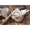 New Star Foodservice 28829 Commercial Grade Stainless Steel 18/8 12 oz Frothing Pitcher and Die Cast Aluminum Tamper Combo Set, Silver