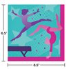 Creative Converting Gymnastics Party Napkins, 16 ct, Multicolor, 6.5"