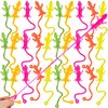Hoarost 60 Pack Stretchy Sticky Lizards Toys Funny Colorful Squishy Sticky Hands Gecko Toy for Classroom Rewards Goodie Bags Fillers Birthdays Carnival Easter Party Favors