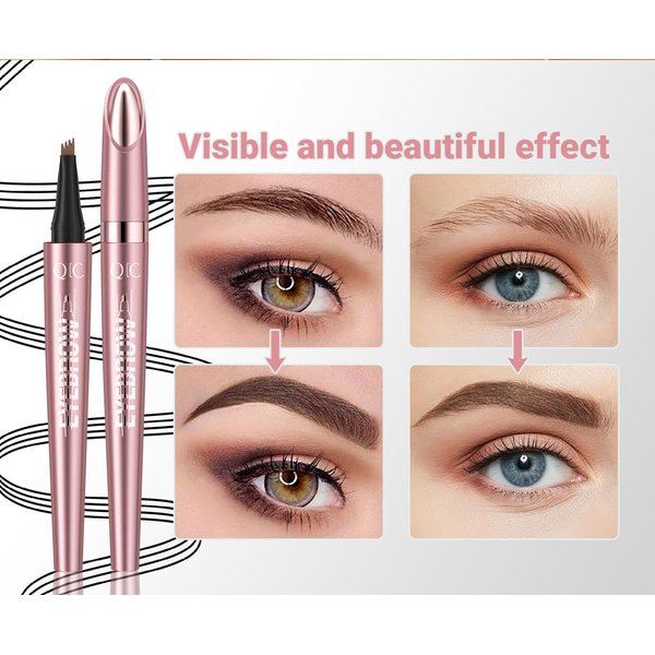 Forever yameili Liquid Eyeliner Pencil with Special Tip, Long Lasting Formula, Pink (Q708-Gray), 1 Count (Pack of 1)