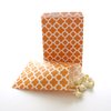 Orange Party Goody Bags (100 Pack) - Fall Birthday or Autumn Wedding Favors - Halloween Candy Buffet Paper Bags