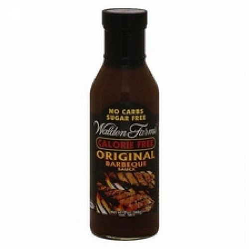 Walden Farms Sugar Free BBQ Sauce, 6 Pack Original Flavor, 12-oz. Gourmet Barbecue Grilling Marinade for Meat, Ribs, Pork, Chicken, and Steak, No Carb Keto Friendly