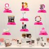 9Pack SPA Makeup Party Honeycomb Centerpiece Table Decorations,SPA Makeup Party Decorations