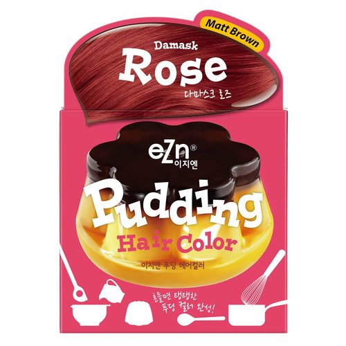 eZn Pudding Hair Dye Ammonia Free Semi-Permanent Self Hair Dye DIY Kit included contain Keratin M...