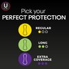U by Kotex Lightdays Panty Liners, Regular, (thomaswi), Multicolor, Unscented, 64 Count