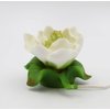 Cosmos Gifts Fine Porcelain Lighted White Magnolia Night Light Figurine, 5-3/8" L