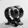 Mobestech Hair Styling Accessories 2pcs Round Inner Toothed Hair Clips Fish Tail Clips Ponytail Holder Strong Tension Hair Claws Hair Accessories for Women Girls Styling (Black)
