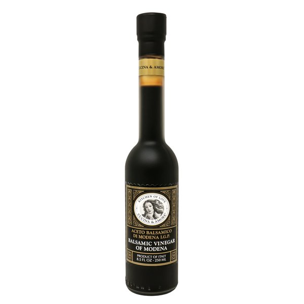 Cucina & Amore Balsamic Vinegar Of Modena | High Density, Authentic Italian IGP, Food Glaze, Reduction, Salad Dressing, Cooking, Baking, 8.5 Fl Oz