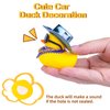 MuMyer Rubber Duck Car Ornaments Duck Car Dashboard Decorations for Car Dashboard Decoration Accessories with Mini Cowboy Hat Scarf Necklace and Sunglasses(D5)