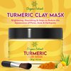 ORGANIC EXTRACT Turmeric Face Mask – 4.2 fl oz / 120g – Vitamin C Brightening Clay Mask for Face, Formulated to Reduce Dark Spots, Deep Cleansing Clay Mask, with Honey, Jojoba Oil, Aloe Vera