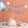 Supervitae Happy Birthday Banner Baseball, Baseball Birthday Banner, Baseball Birthday Party Hanging Decorations Sport Theme Party Supplies for Baseball Player Gift Sport Party Favors Decoration