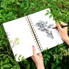 Yoment 5.5" x 8.5" Sketchbook for Drawing Small Spiral Bound Sketch Pad for Kids Hardcover Sketch Book(68lb/100gsm) Artist Drawing Blank Paper Notebook for Painting Sketching Pad with Pencil, Blue