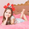 Gadpiparty Ear Headband Crab Headband Red Headband Crab Costume Accessories Animal Hair Band Headwear for Halloween Christmas Party Costume Dress Up Photo Props Animal Cosplay Hairband