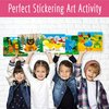 Dot It Sticker Art Activity, 6 Double-Sided Canvases (12 Scenes) with Wild/Marine/Farm Animals Plus 5180 Colorful Stickers, Dot Coloring Stickers for Boys & Girls DIY Activity Craft kit