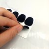 BlingKingdom 40pcs 0.8mm Mouthpiece Cushions Alto Tenor Saxophone Adhesive Clarinet Mouthpiece Patches Strong Oval Mouthpiece Patches Pads Mouthpiece Pads for Beginners Musicians (Black)